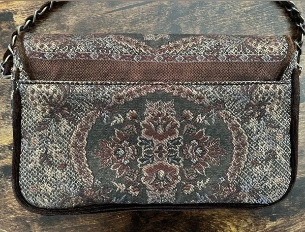 VINTAGE Marcy Avane’ | womens tapestry crossbody bag. - Image 9