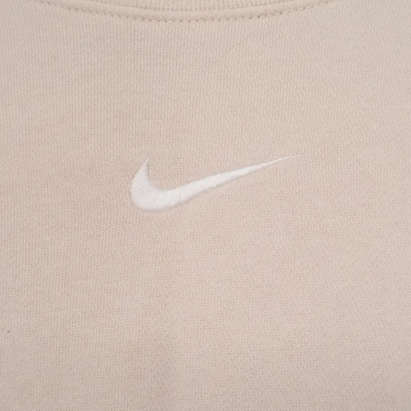 Nike Sweatshirt Womens L Oversized Center Swoosh Tan Embroidered Logo Good - Image 2