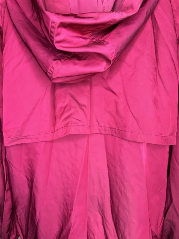 Chicos Zenergy Women's Hooded Nylon Blend Full Zip Jacket Sz 3 (16/18) Pink - Image 11