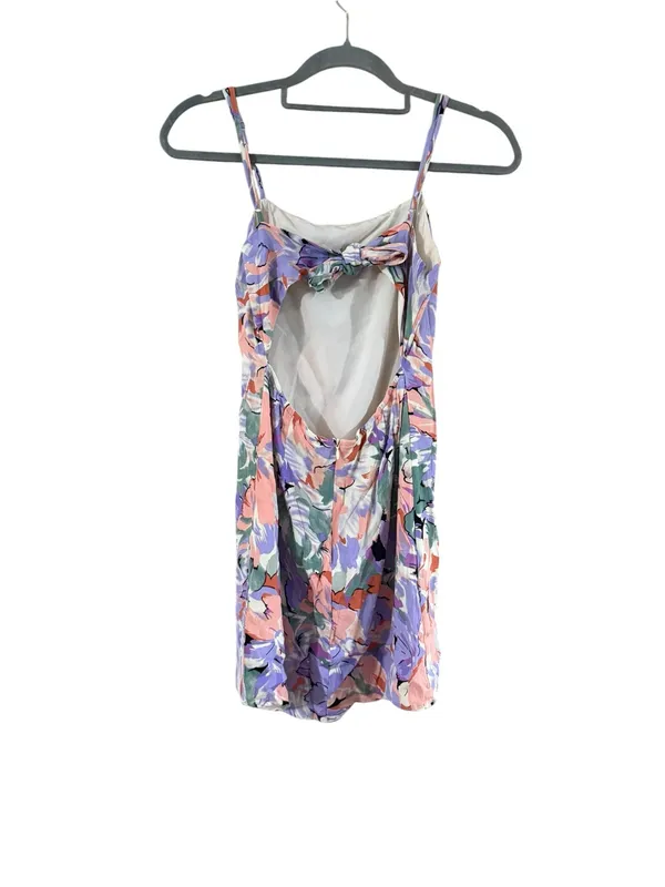 Lulu's Floral Mini Dress in Purple, Pink, Blue - Image 10