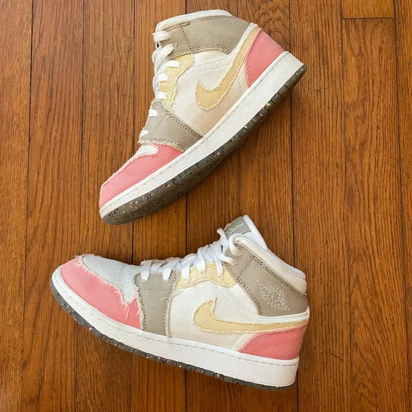 Nike Air Jordan 1 Mid Pastel Grind - Size Women’s 6 / Youth 4.5 - Image 5