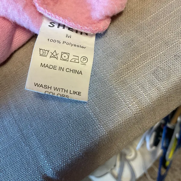 SHEIN Light Pink Fleece Hoodie - Image 6