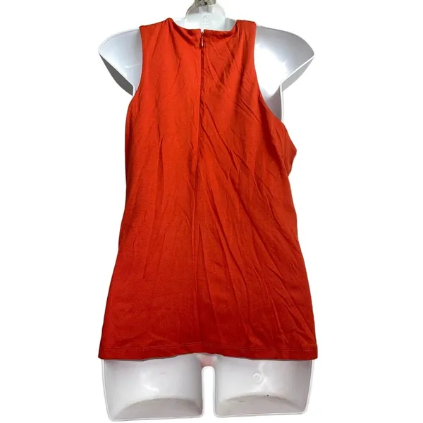 Michael Kors Orange Sleeveless Top size Large - Image 2