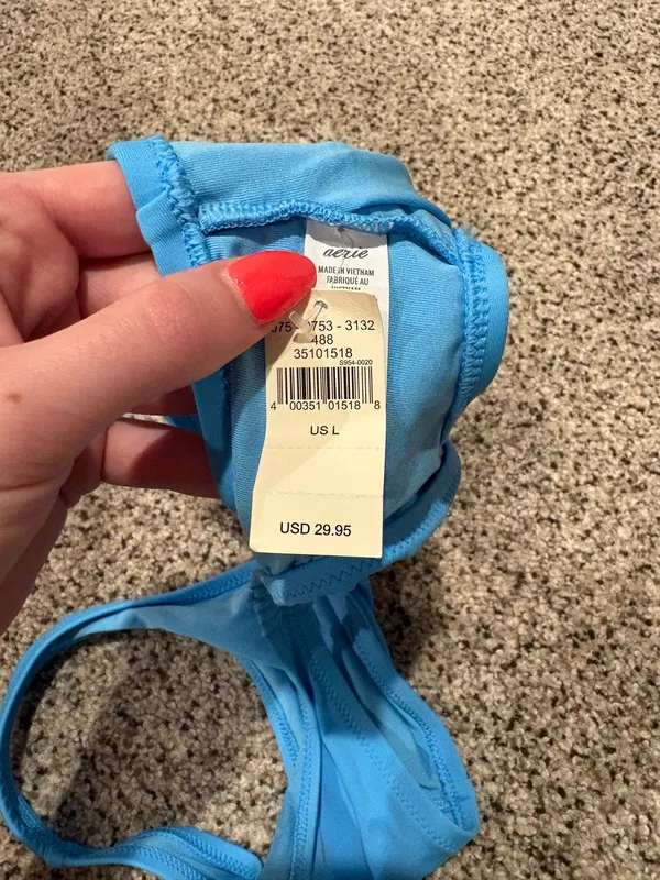 Aerie Swimsuit Top Blue - Image 3