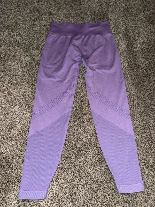 JoyLab Women's Seamless High-Waisted Workout Leggings in Purple - Image 3