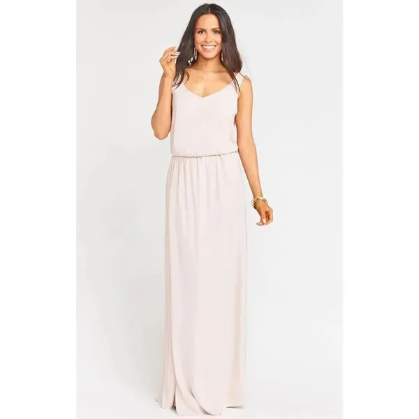 Womens Show Me Your Mumu Kendall Soft Peach Long Maxi Dress - Sz S - Image 2