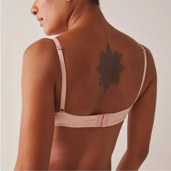Free People Heart Throb Underwire Bra Silver Pink Women Size Medium NWT - Image 2