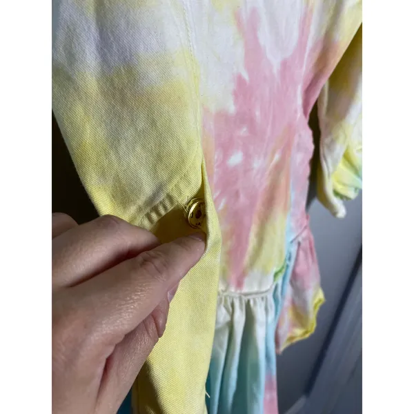 LoveShackFancy Chai Mini Dress Tie-dye boho fairy whimsy Sz 2 - Image 5