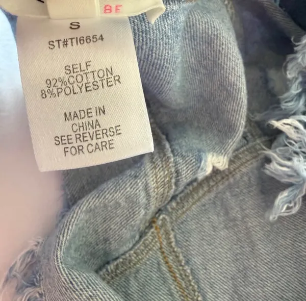 EXTREMELY RARE Y2K Distressed Denim Bolero Jacket 💙 Viral Pinterest Fairy Grunge Crop - Image 6