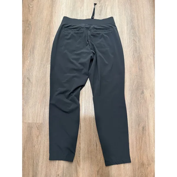 Athleta Brooklyn Ankle Pants Black Tapered Stretch‎ Travel Trousers Size 6 - Image 3