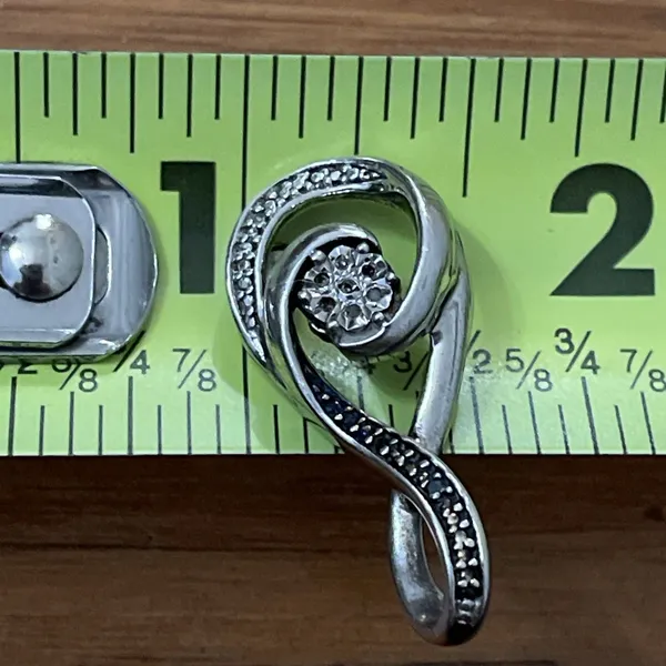925 Sterling Silver Diamond Infinity Knot Pendant Necklace Charm Love Eternity - Image 8