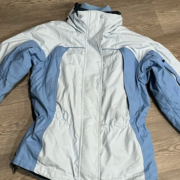 Womens Columbia Core Interchange Waterproof Blue Jacket Size Small - Image 3