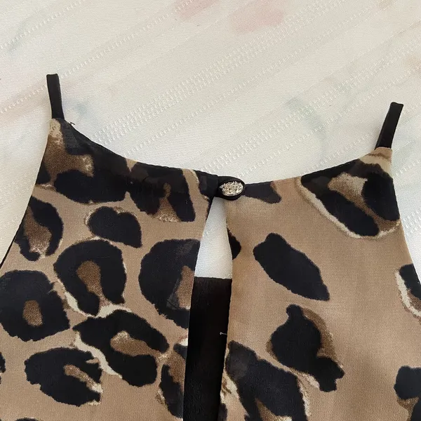 MOD Tyche spaghetti strap‎ animal print shirt Size Small S - Image 4