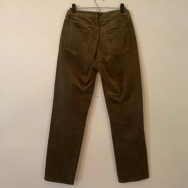 Quince Brown Corduroy Straight Leg Pants Minimalist High Rise Women's size 6 - Image 5