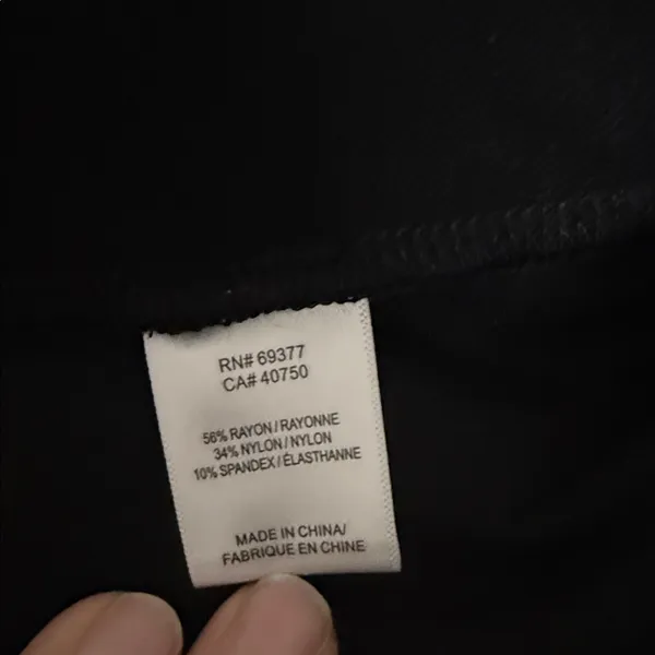 &Basics Black Kick Flare Pants Size S NWT‎ Minimalist Stretch Work Trouser - Image 6