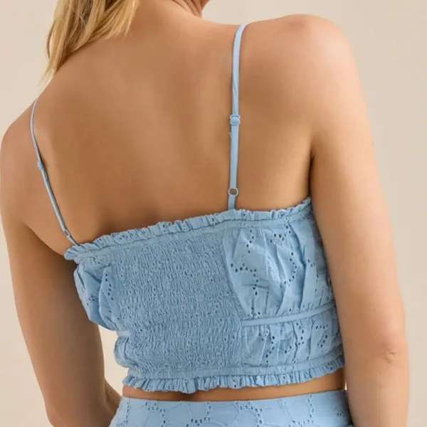 NEW Altar’d State Blue Floral Crop Top Size XL NWT - Image 5