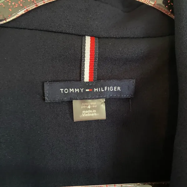 Tommy Hilfiger 4 blue business dress pencil aline midi sleeveless - Image 3