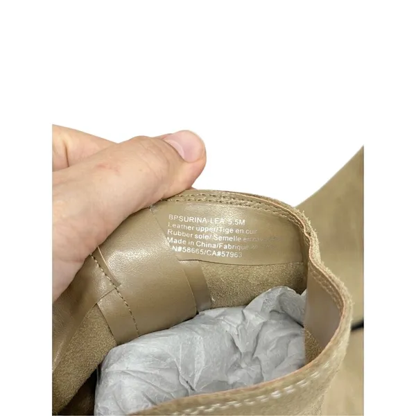BP Surina‎ Tan Suede Western Ankle Boots Pointed Toe Block Heel 5.5M - Image 9