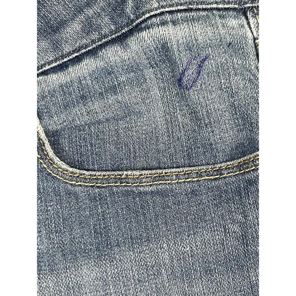 90s Y2K American Eagle Live Your Life Real Flare Distressed Denim Jeans 14 - Image 8