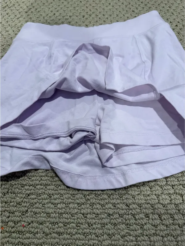 PINK Victoria's Secret lilac cotton tennis skirt with built in shorts - Image 3