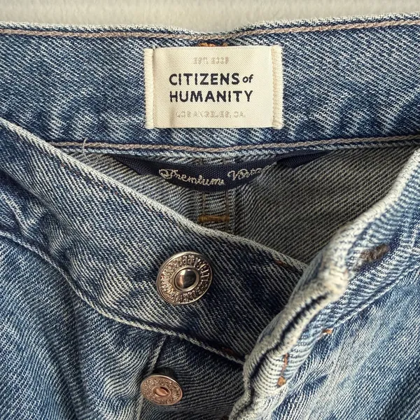 Citizens of Humanity Amari Ultra Wide Leg Jeans in Dweller Size 27 - Image 5