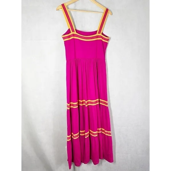Ted Baker Norabel Tiered Jersey Vest Midi Dress Size US 8 - Image 3