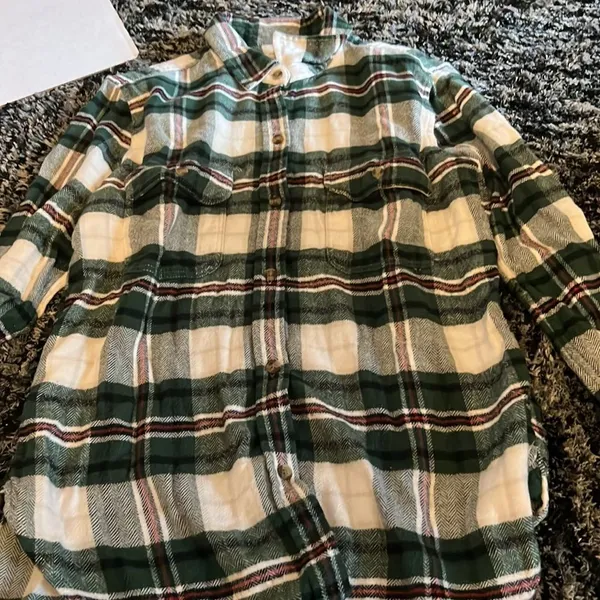 American eagle small plaid flannel‎ - Image 3
