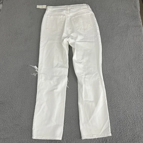 NWT Abercrombie‎ & Fitch Curve Love The 90s Straight Jeans Women's 12/31 x 29.5 - Image 3