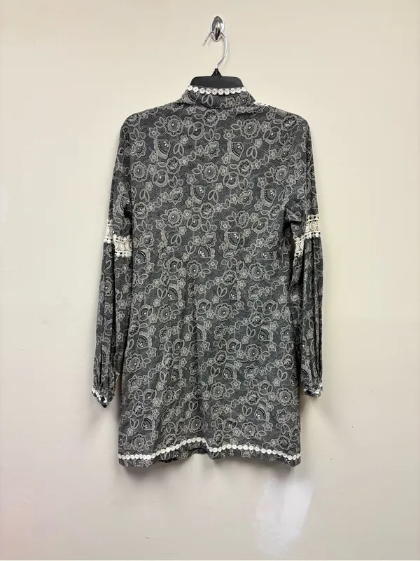 Free people boho floral lace midi dress long sleeve size 6 - Image 5