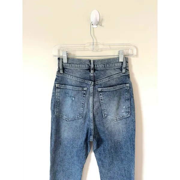We the Free Free People Button Fly Bootcut Denim Jeans Blue Size 26 - Image 4
