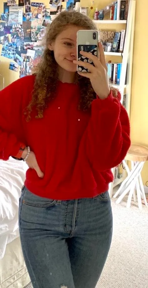 Urban Outfitters Red Chunky Sweater - Image 2