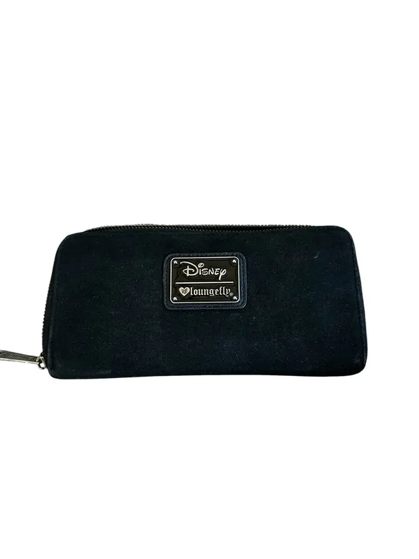Loungefly Black Faux Suede Wallet Disney Villains Ursula Poison Apple - Image 5