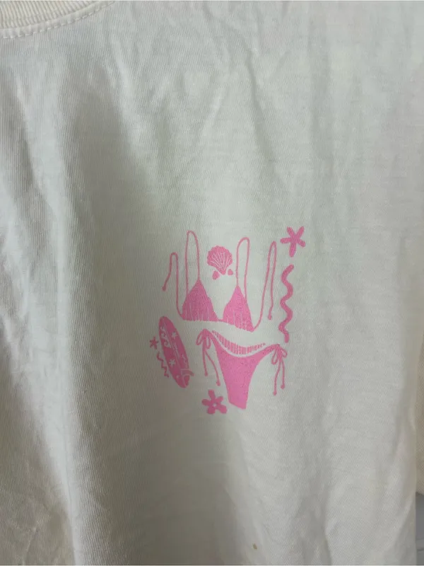 Sunkissed Coconut Pink Swim & Surf Tee Size M - Image 6