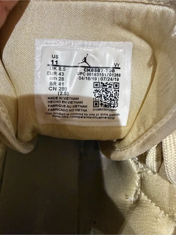 Jordan Women's High-Top Sneakers in Cream Gold - Golden Goose - Image 7