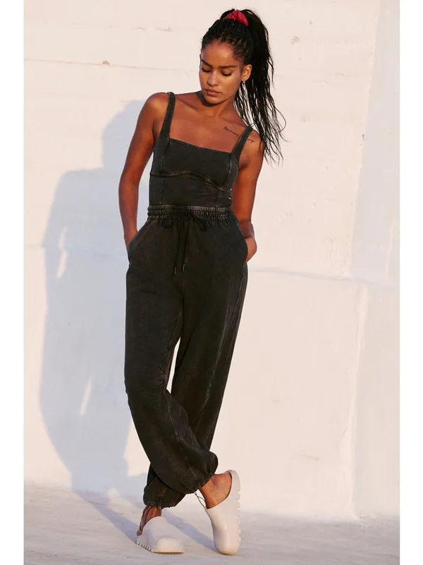 Free People Inbound Onesie - Black - Image 8