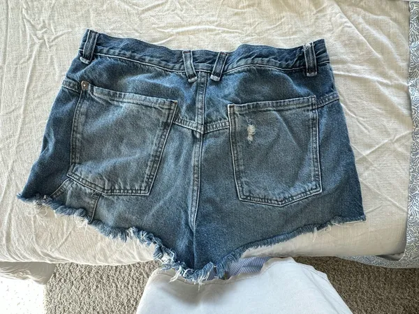 Free People Jean Shorts Denim - Image 3