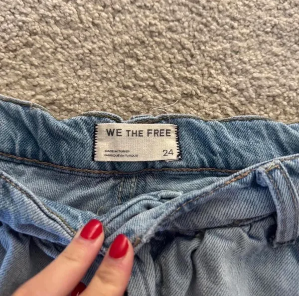 Free People Jean Skort - Image 2