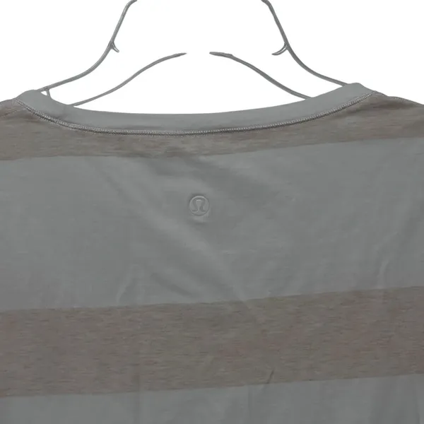 Lululemon Top Short Sleeve T-Shirt‎ Women's 8 ? Striped Round Neck Lightweight - Image 4