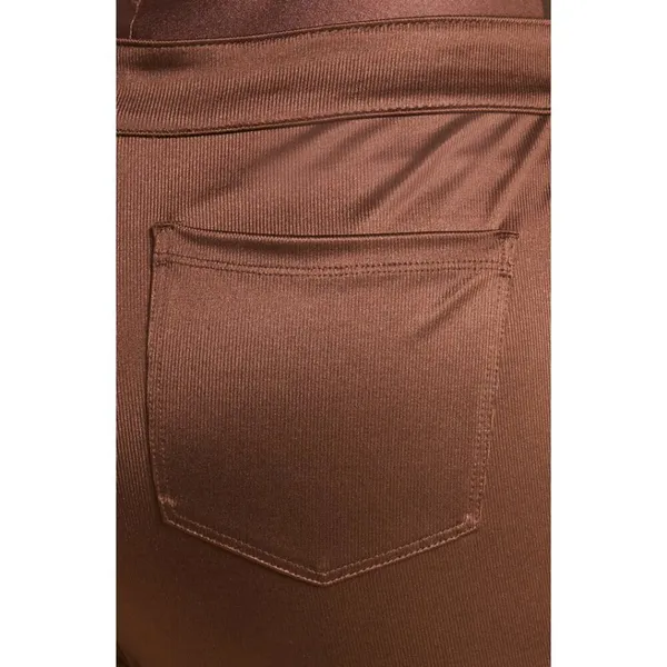 SKIMS Disco Skinny Pants in Cocoa Size Large - Image 4