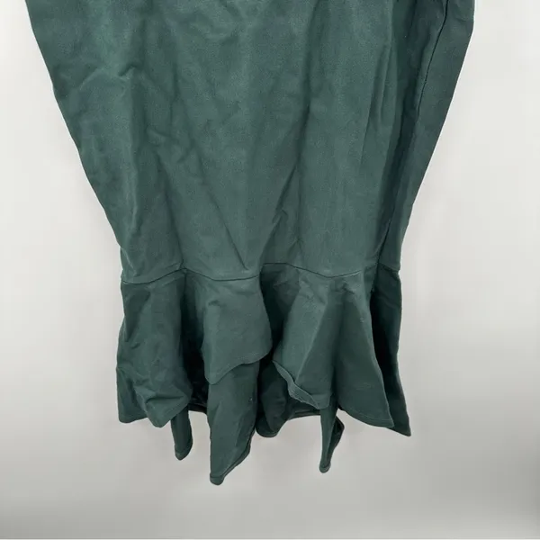 Lulus How Much I Care Dark Green Off-the-Shoulder Ruffle Hem Midi Dress Sz‎ S - Image 5