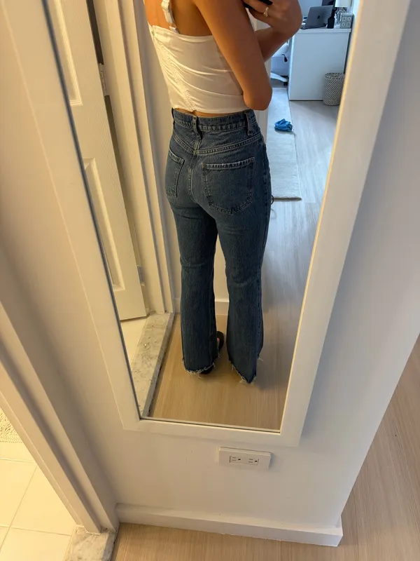 PacSun High-Rise Dark Wash Jeansstraight leg - Image 2