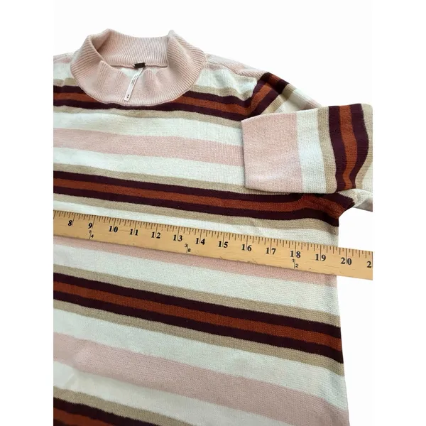 Free People Sweater Dress Women's Size Medium Striped Long Sleeve #U12-1 - Image 3