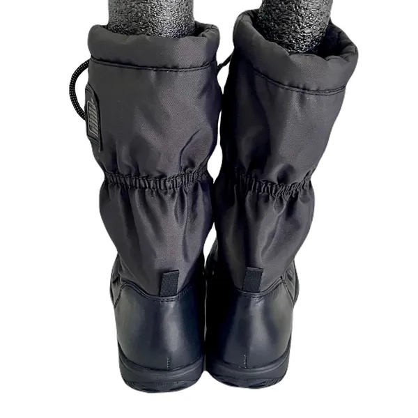 Coach Black Nylon and Leather ‘Sage’ Fleece-Lined Lace Up Winter Boots, Size 7.5 - Image 5