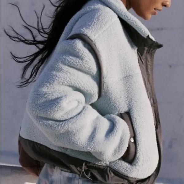 Free People Courtside Visit > Fleece- Ice Flow Combo..Size Large - Image 3