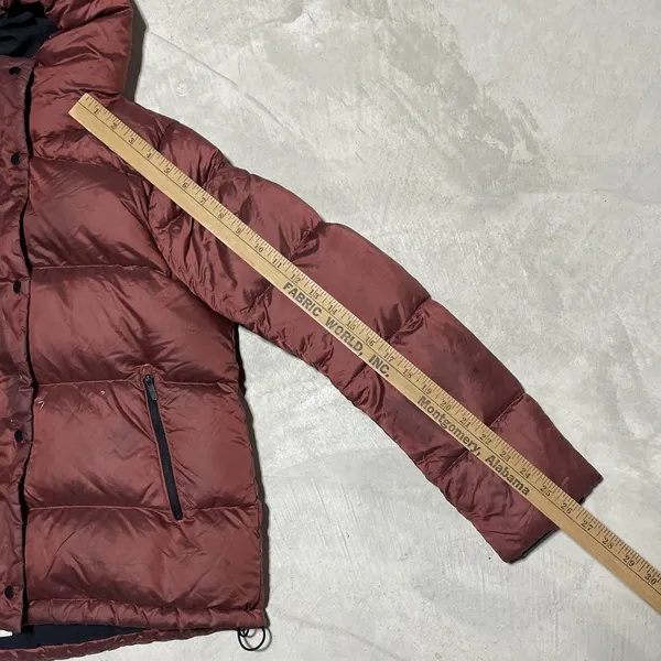 Lululemon Wunder Puff Coat Jacket Puffer 600 Down Size 4 Sunset Orange *STAINED* - Image 13