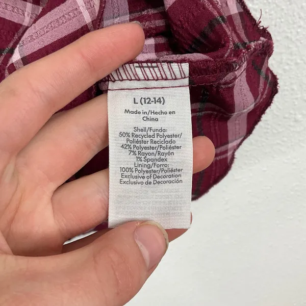 No Boundaries Y2K Inspired Plaid‎ Tank Top Size Large - Image 4