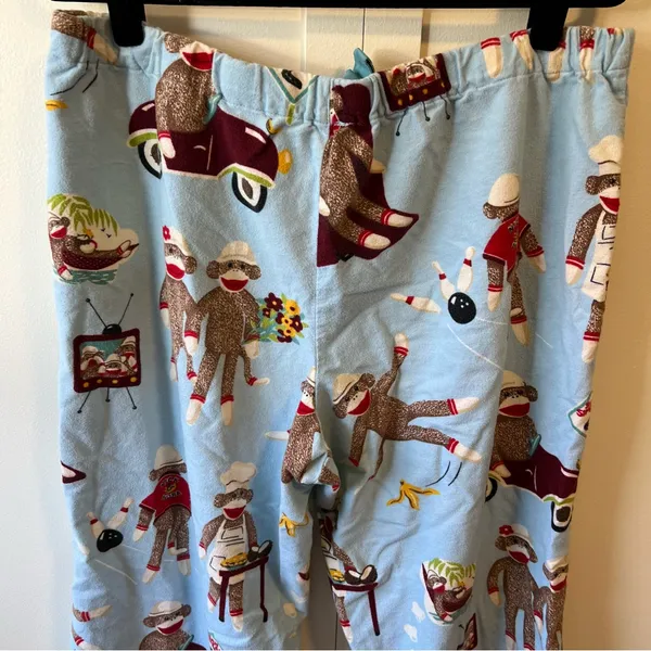 Nick & Nora Women’s Sock Monkey Bowling Slumber Pajama Pants Size‎ Large - Image 9