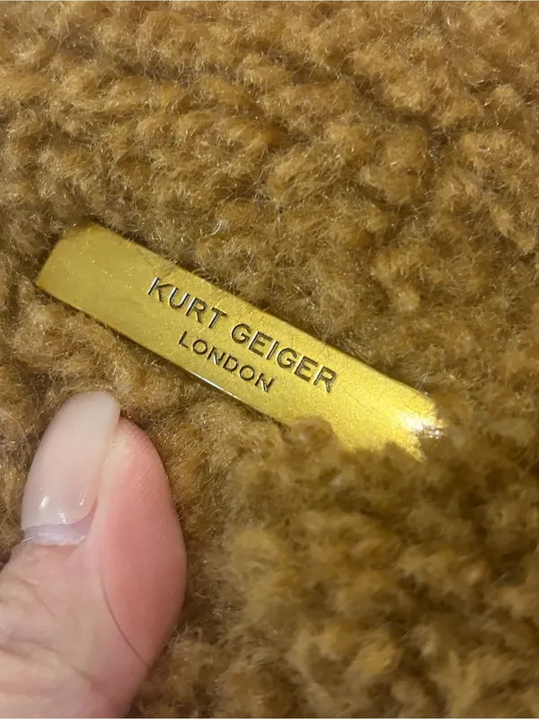 Kurt Geiger Brown Fur Shoulder/Crossbody Bag EUC - Image 7