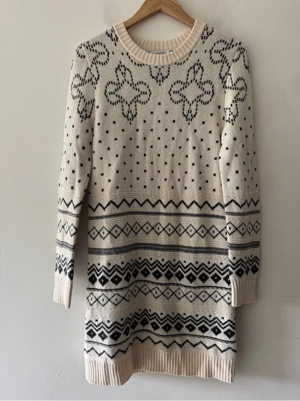 Thakoon‎ x Rent The Runway Fair Isle Wool Sweater Dress - Image 3