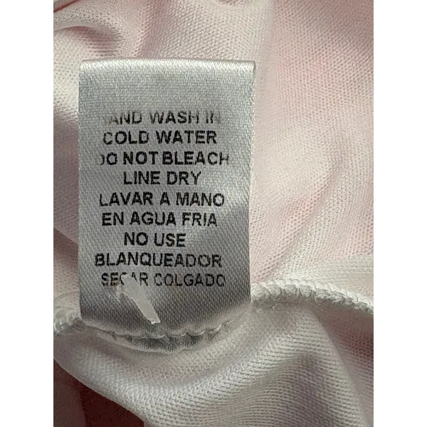 Entro Pink Plaid‎ Checkered Gingham Dress Small Tiered Babydoll Mini Ruffle Neck - Image 10